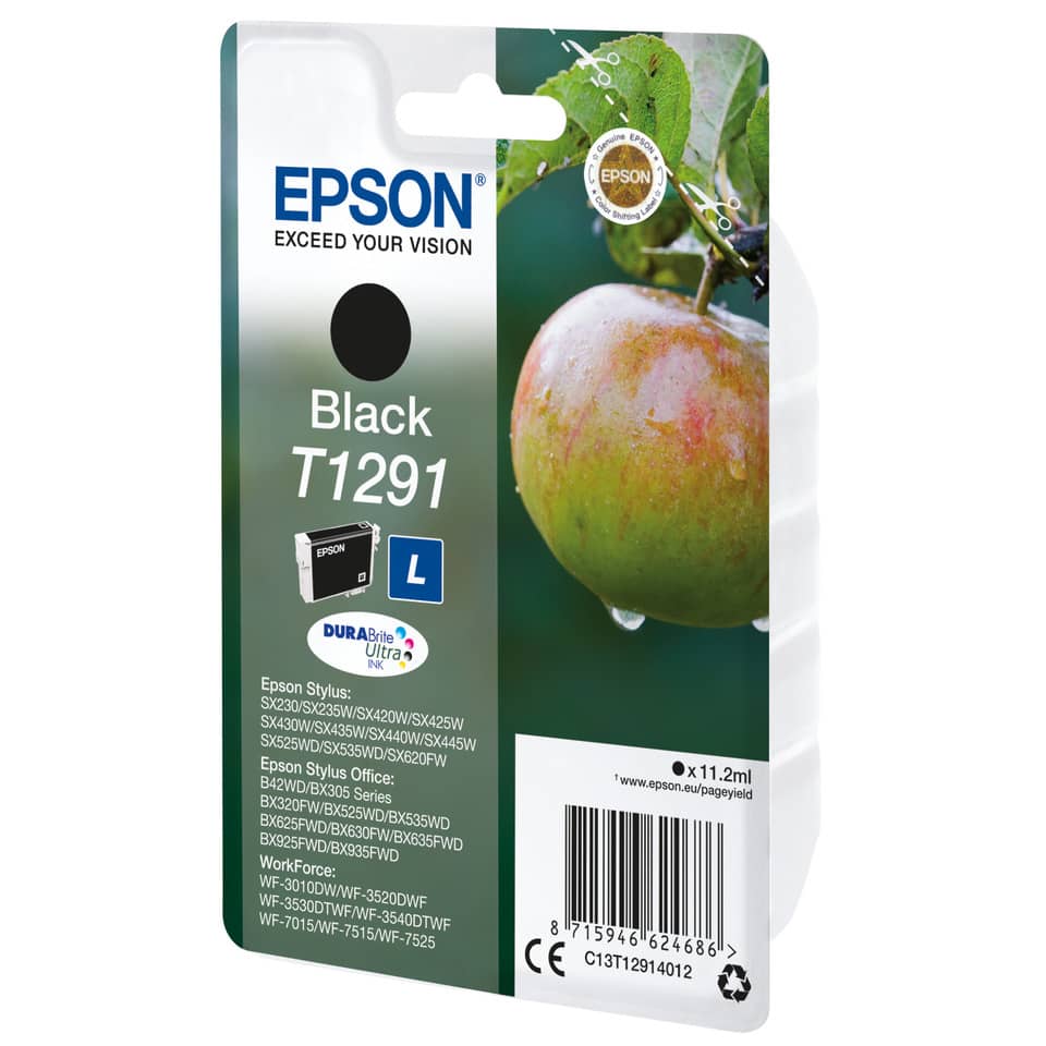 Tintenpatrone, Druckerpatrone, Schwarz, T1291, Epson