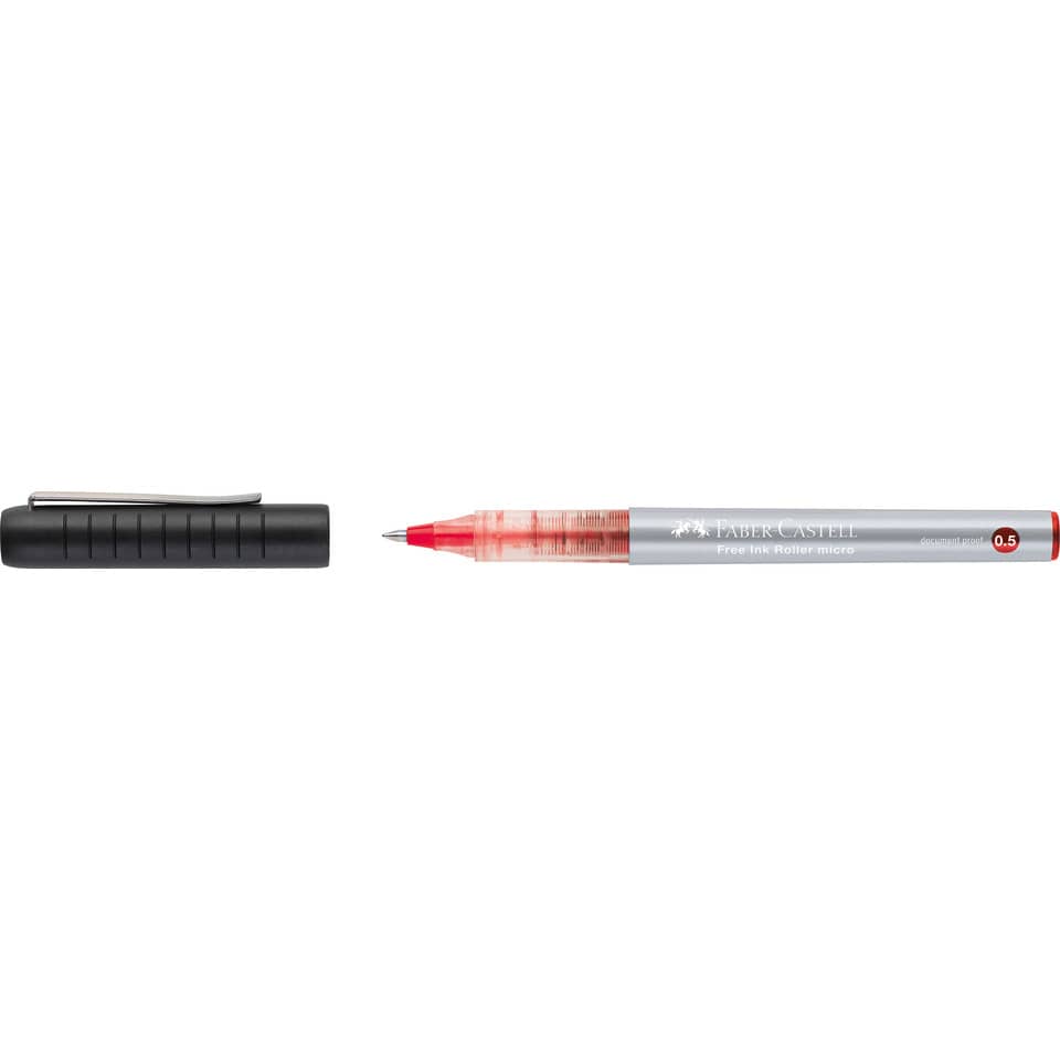 Filzstift, Kugelschreiber, Rollerball, Rot, 0.5 mm