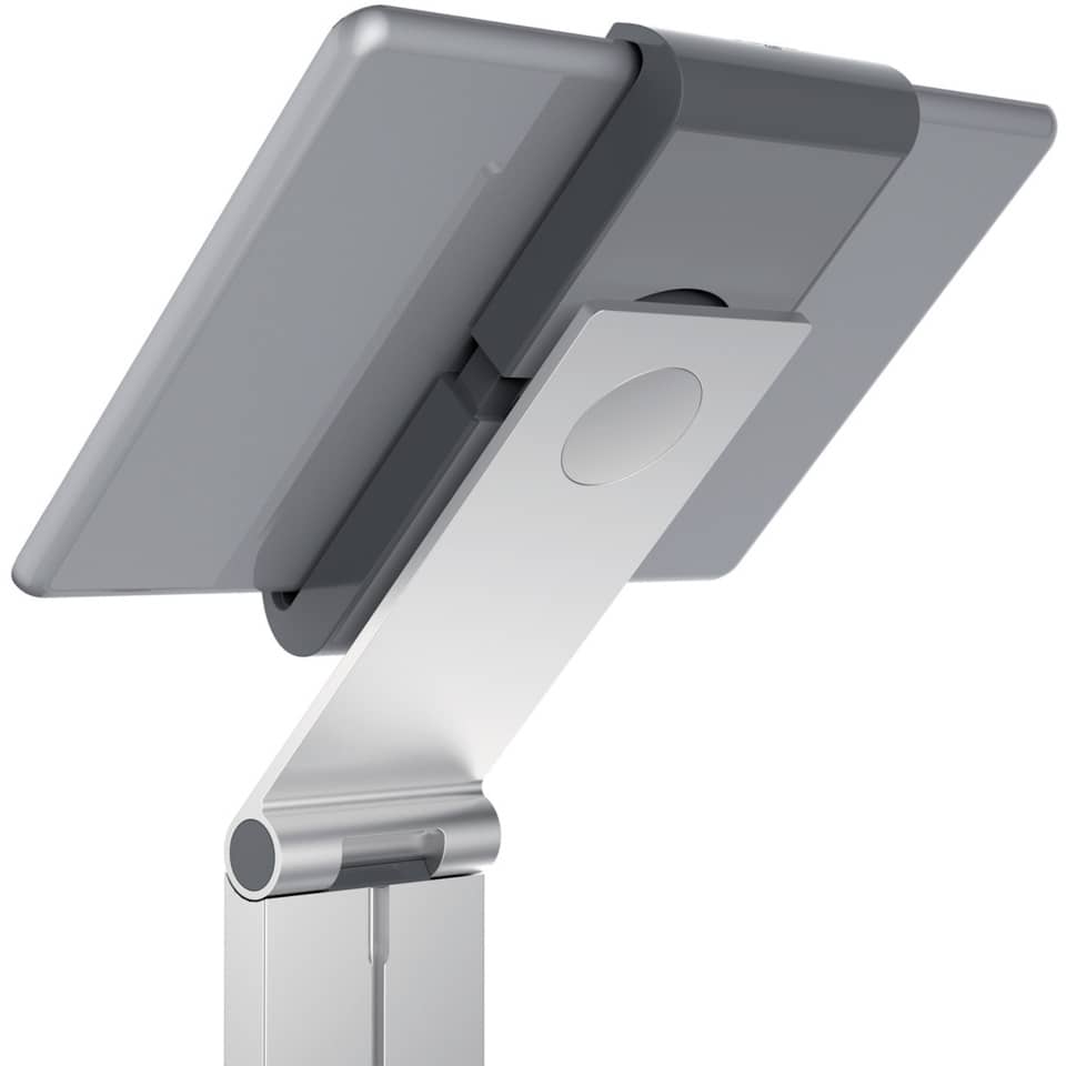 Tablethalter, Stativ, Gehäuse, Metall, Grau