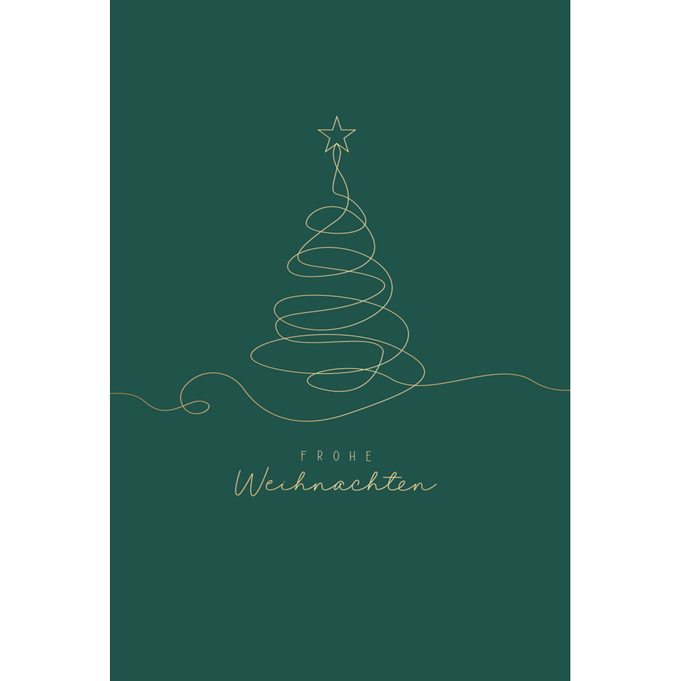 Weihnachten, Weihnachtskarte, Weihnachtsbaum, Karte, Linienkunst