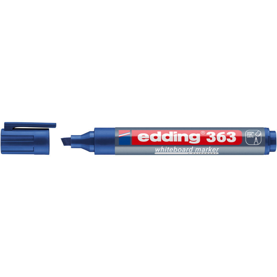 whiteboard marker, blau, Kalligraﬁerspitze, Tafelmarker, edging 363