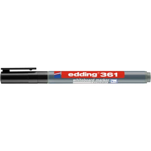 Boardmarker 361, 1mm, Rundspitze, schwarz EDDING 4-361001