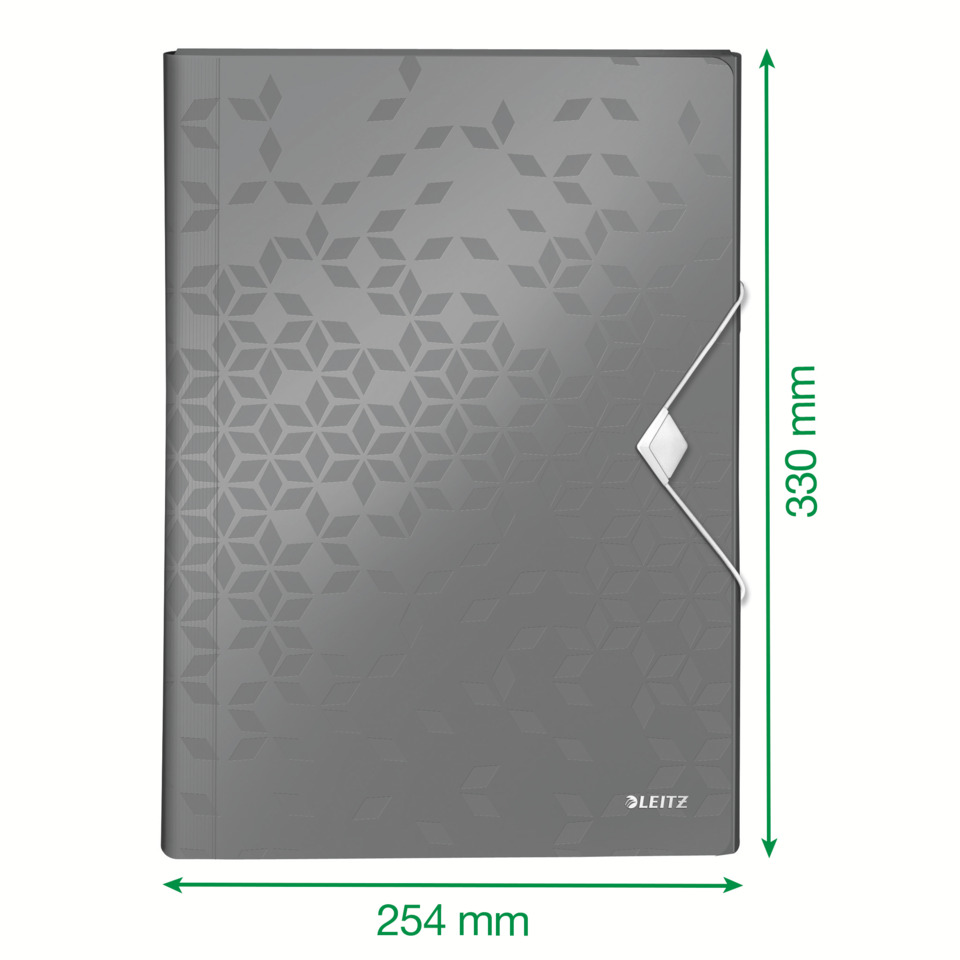 Ordner, Notizbuch, Aluminium, Geometrisches Muster, Schiebeverschluss