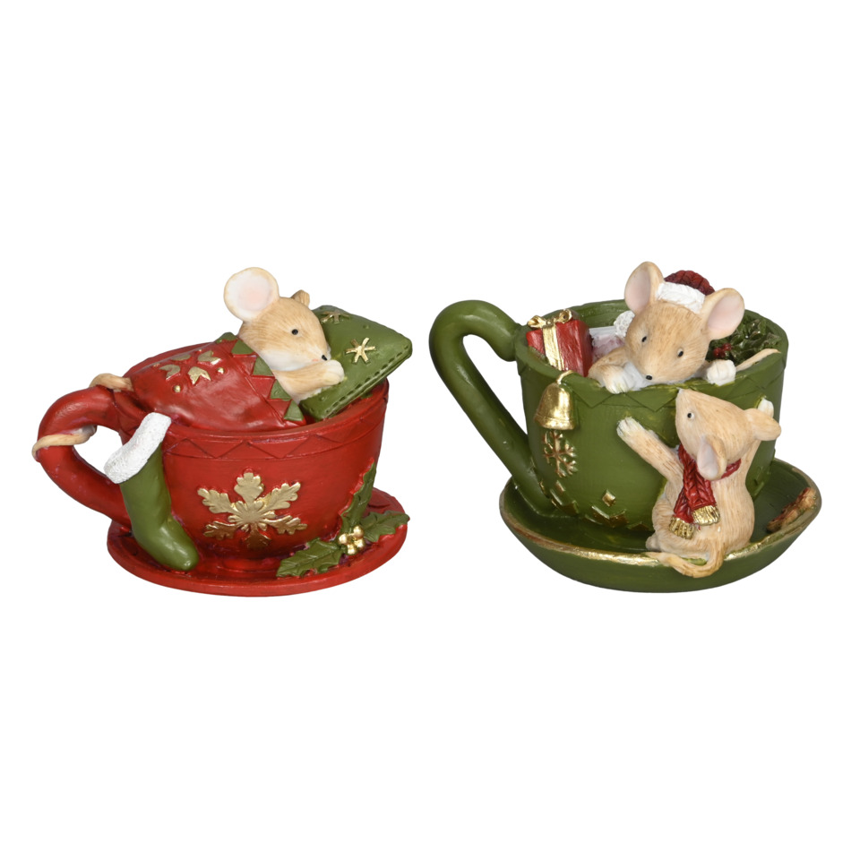 Tasse, Dekor, Maus, Weihnachten, Garnitur