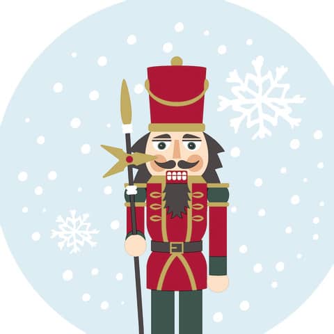 Weihnachtsserviette Nussknacker, 33x33cm, gestanzt PAPER+DESIGN 199448