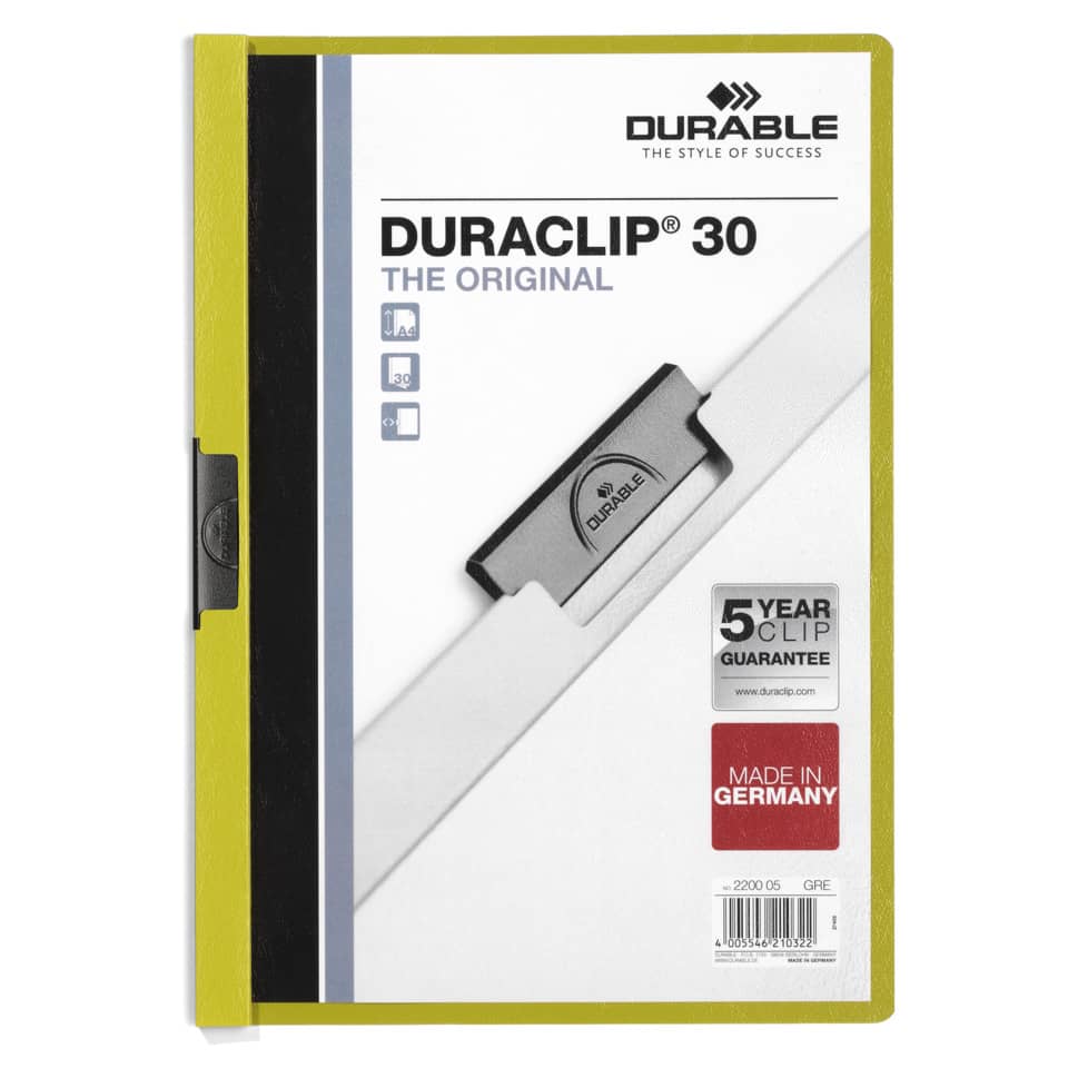 Duraclip, A4, Klammer, Klemmclip, Made in Germany