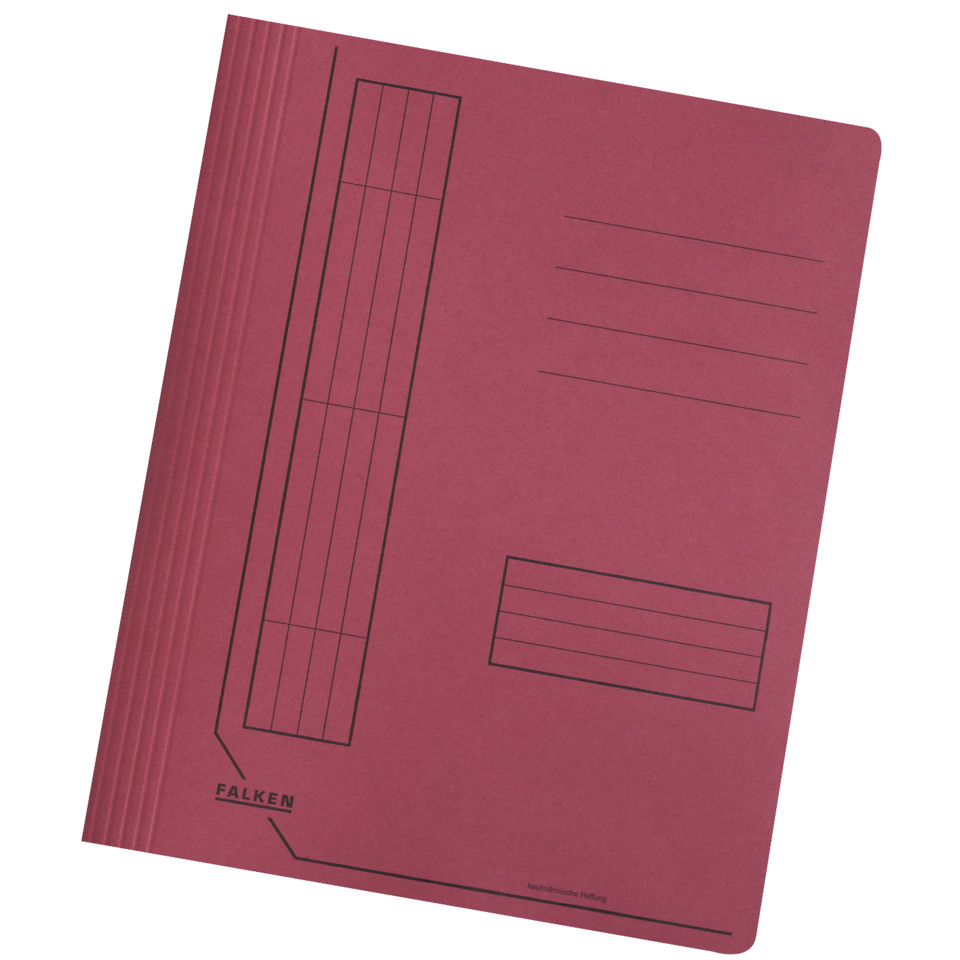 Faltwerk, Kartonage, Postmappe, Umschlag, Farbe Rot
