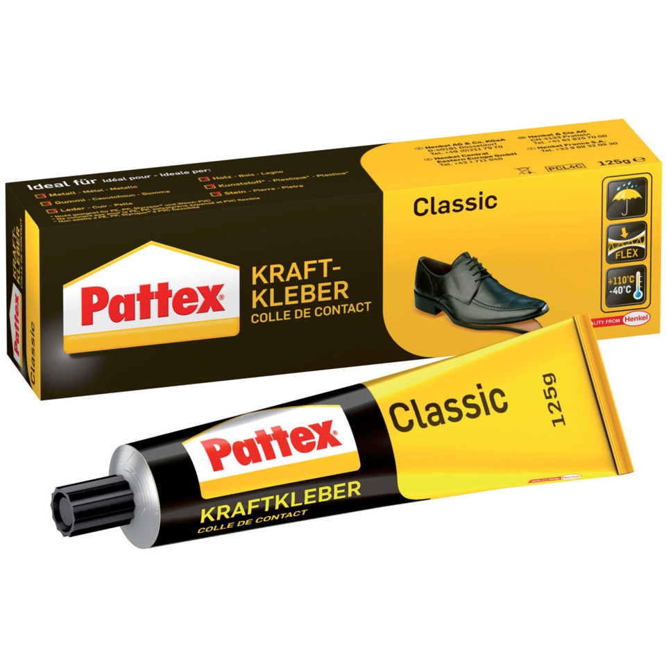Kleber, Kraftkleber, Kleberpaste, Schuhkleber, Pattex Classic
