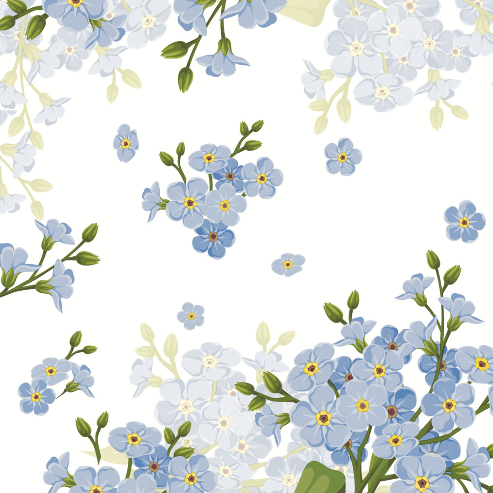 blumenmuster, blau, stoffmuster, floral, blumenprint
