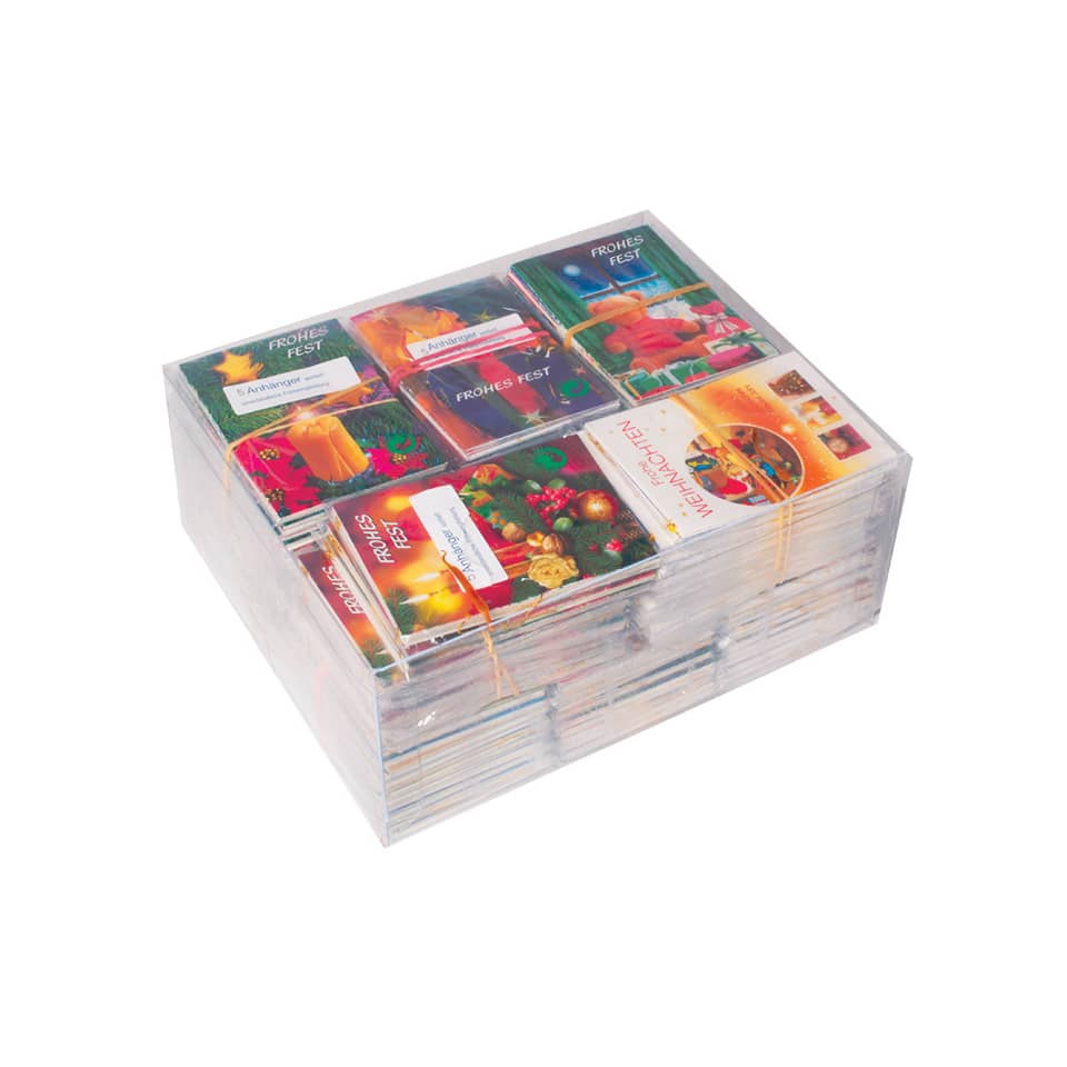 Adventskalender, Weihnachtskalender, Kartenbox, Kleeblatt Karten, Bunte Verpackung
