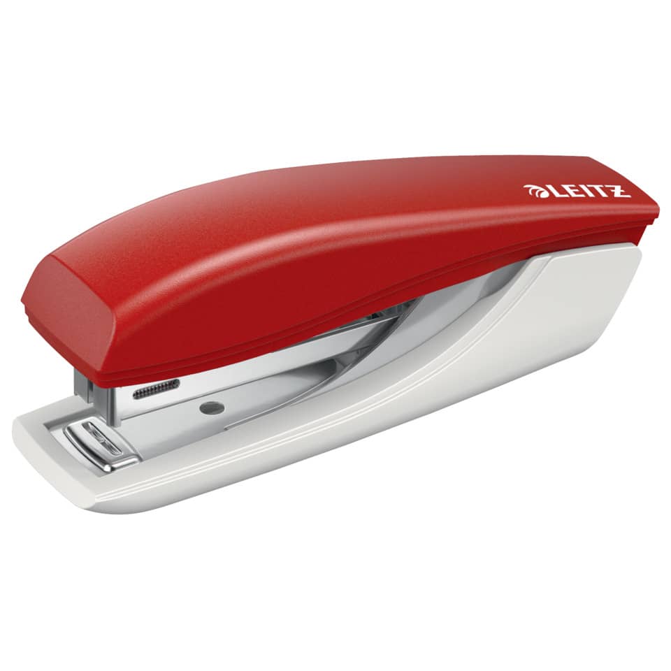 Heftgerät Mini NeXXt, 10 Blatt, Einlegetiefe 35 mm, rot LEITZ 55170025