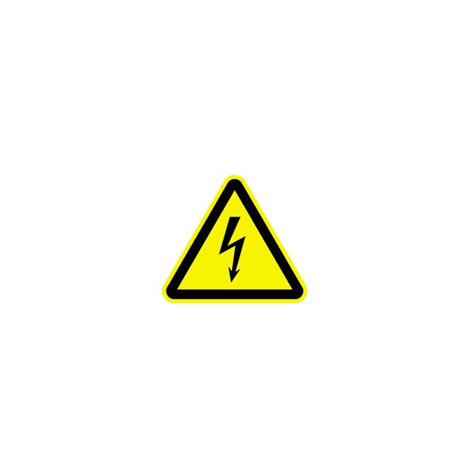 Warnschild, Stromzeichen, Gelb, Dreieck, Spannung