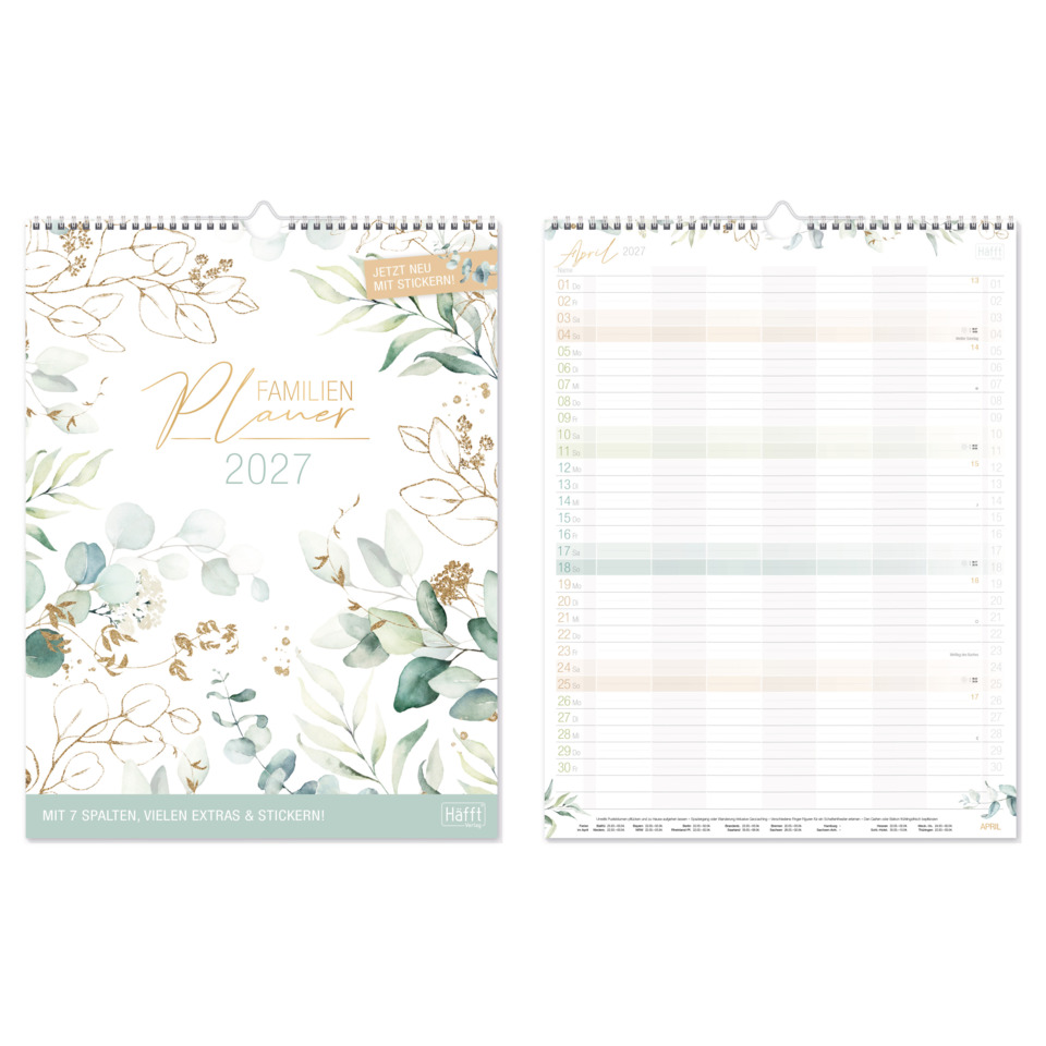 Kalender, Planer, Planerlayout, Jahresplaner, Blumenmuster