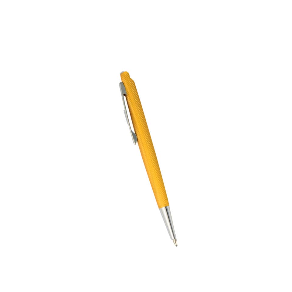 Kugelschreiber, Gelb, Metallspitze, Clip, Rollenstift