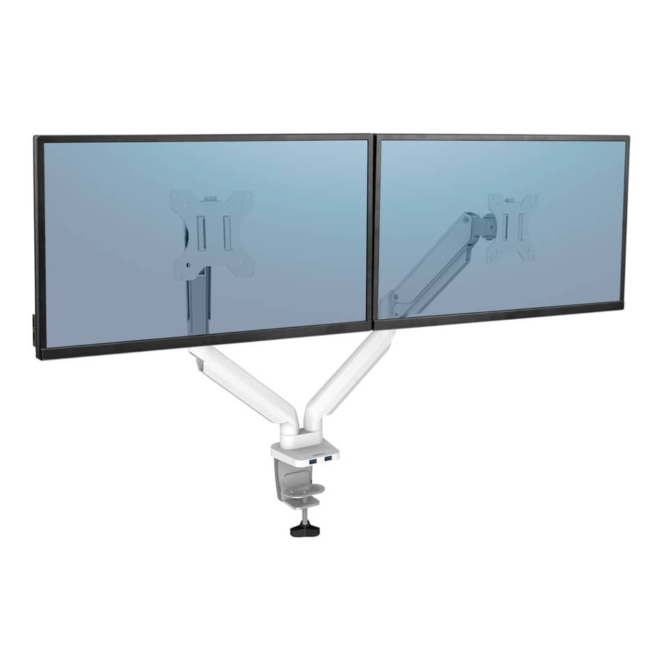 Dual Monitor-Arme, VESA-Halter, Doppelmonitor-Aufbau, Kabellose Halterung, Verstellbarer Arm