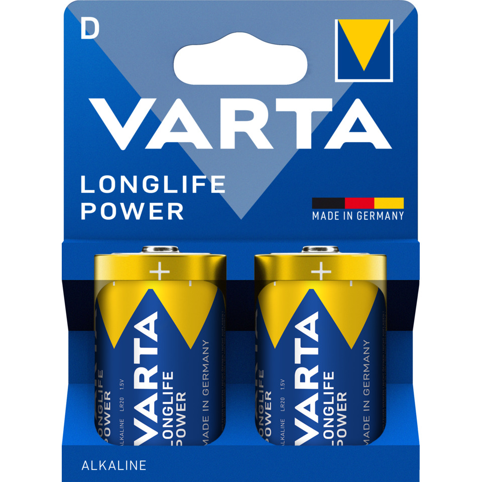 AA alkaline batteries, VARTA, 2x batteries, LR03, hergestellt in Deutschland