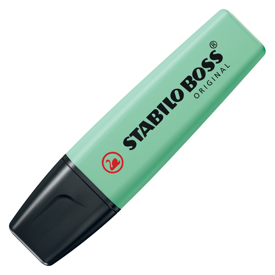 Highlighter, Marker, Chisel, Pastellgrün, Stabilo Boss