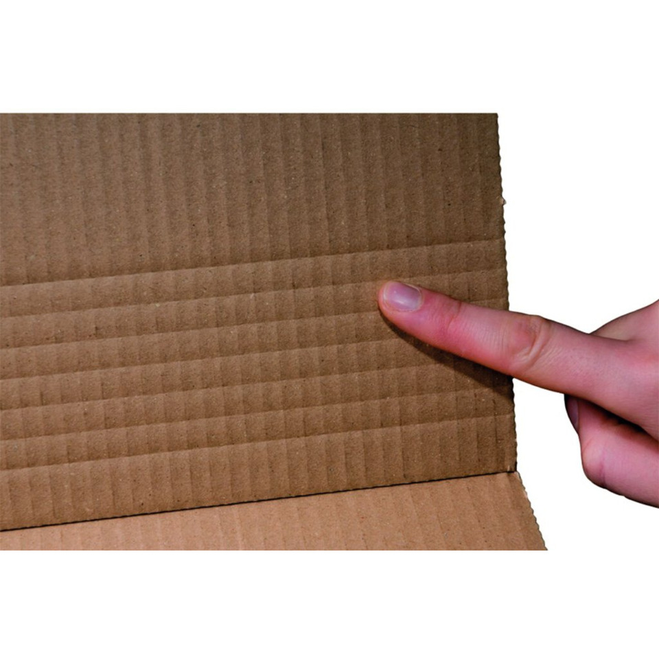 Karton, Wand mit Rillungen, Cardboard, Faltkarton, Hand berührt Karton