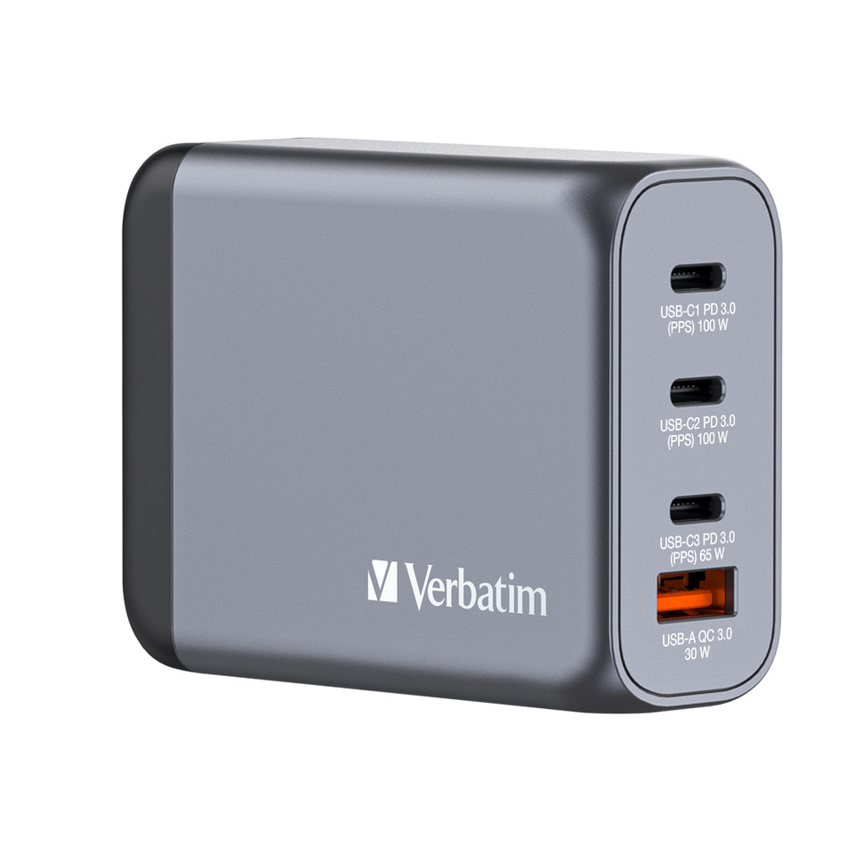 Ladegerät, USB-C PD, Power Delivery, Arbeitsladegerät, Verbatim