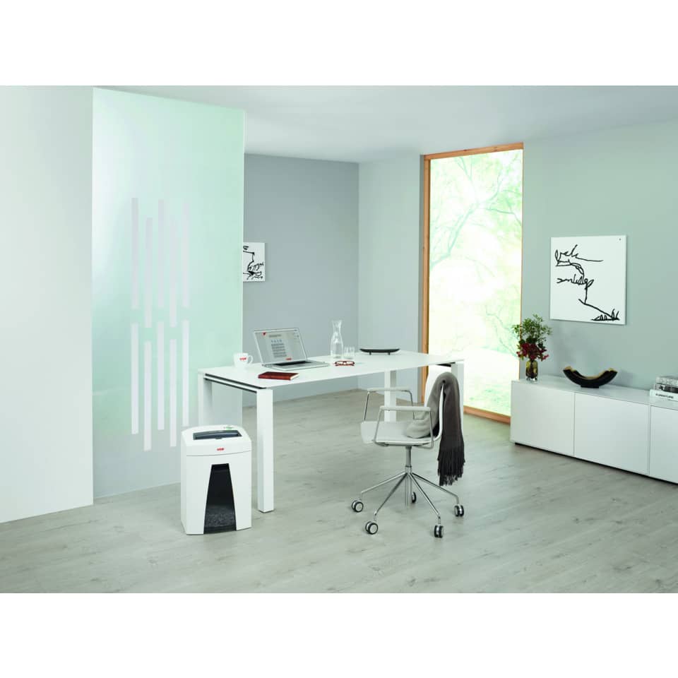 Büro, Schreibtisch, Stuhl, Drucker, Glaswand