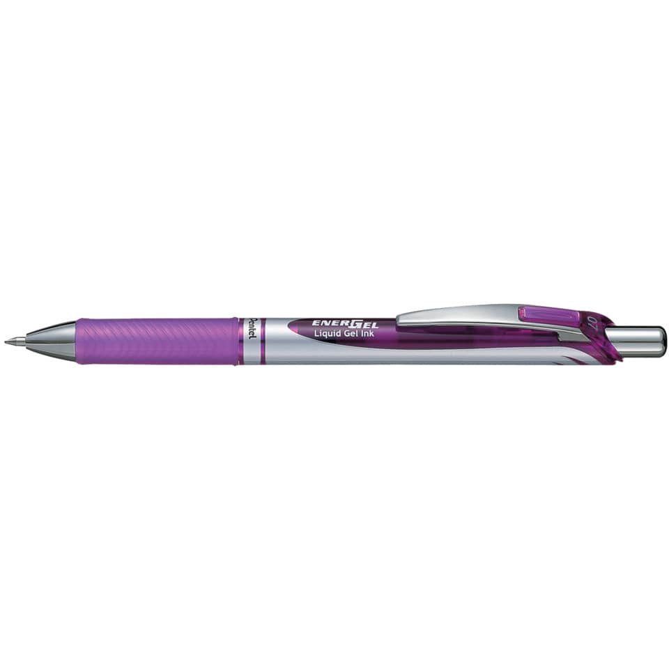 Kugelschreiber, Gelstift, Lila, Muster, Clip
