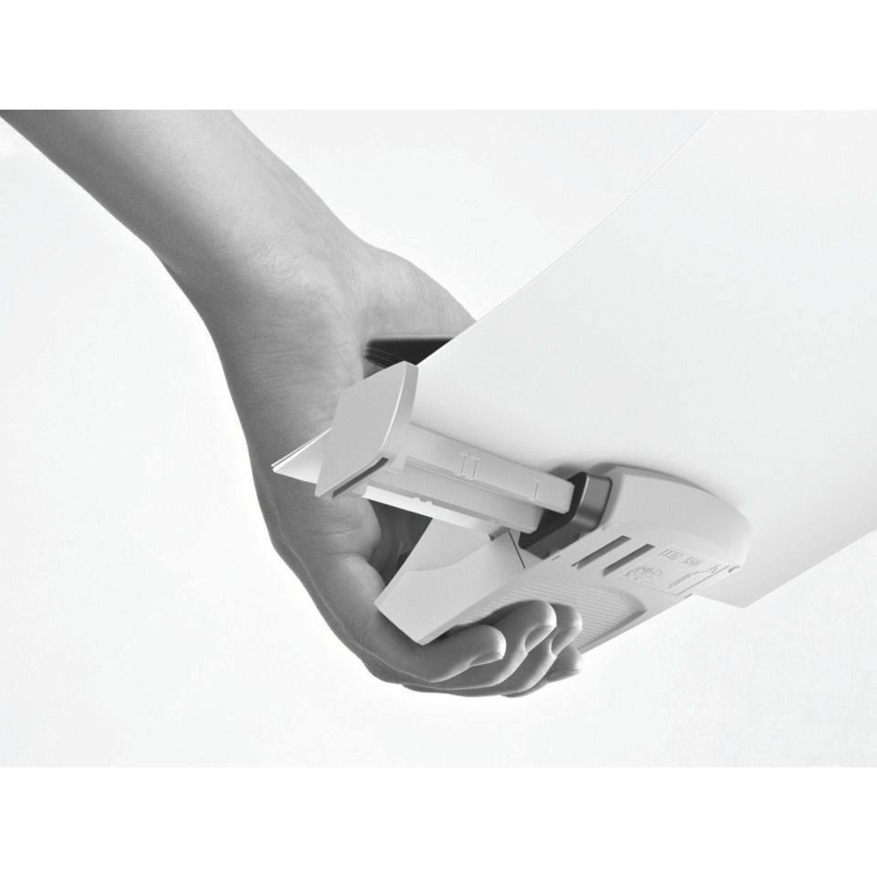 Tacker, Bag, Box, Handheld, Packaging, Kassenschachtel, Schleppöffnung, Schneidevorrichtung, Kartonabroller, Kantenschutz