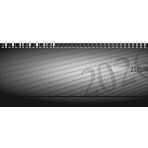 Tischkalender septant 2026 quer, 30,5 x 10,5 cm, 1W/2S, Kunststoff, anthrazit RIDO 70-36 102 906