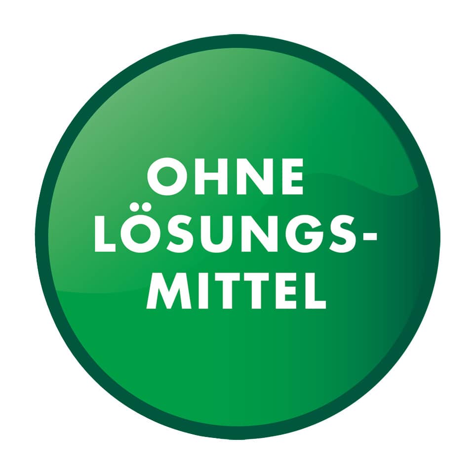 ohne Lösungsmittel, grüner kreis, symbol, beschriftetes bild, grünes Abzeichen