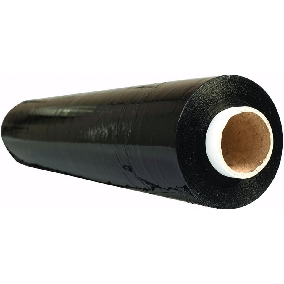 Stretchfolie, Kunststofffolie, schwarz, Rolle