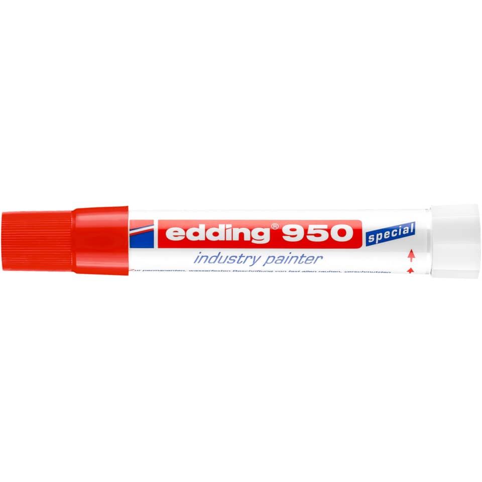 Kleber, Edding 950, Industrie-Kleber, rot, Stift-Format