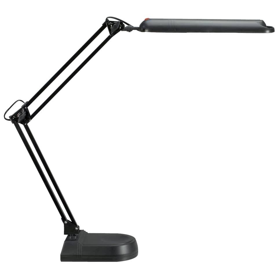 Schreibtischlampe, Architekturlampe, verstellbar, LED, schwarz