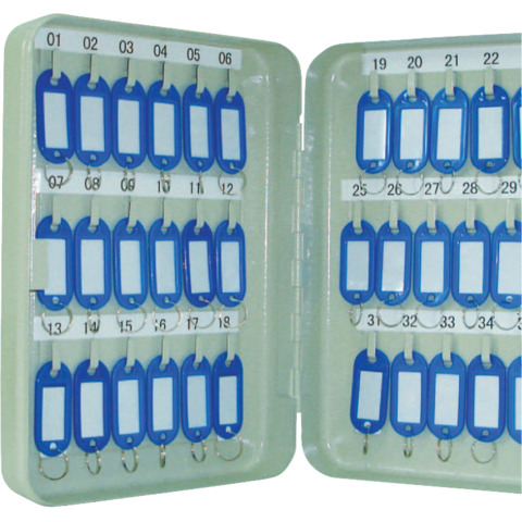 Schlüsselschrank für 36 Schlüssel, grau Q-CONNECT KF04272 Schlüsselschrank für 36 Schlüssel, grau Q-CONNECT KF04272