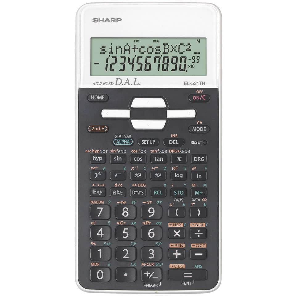 Taschenrechner, Scientific calculator, Großes Display, Tastenfeld, Dalat/DAL-Display
