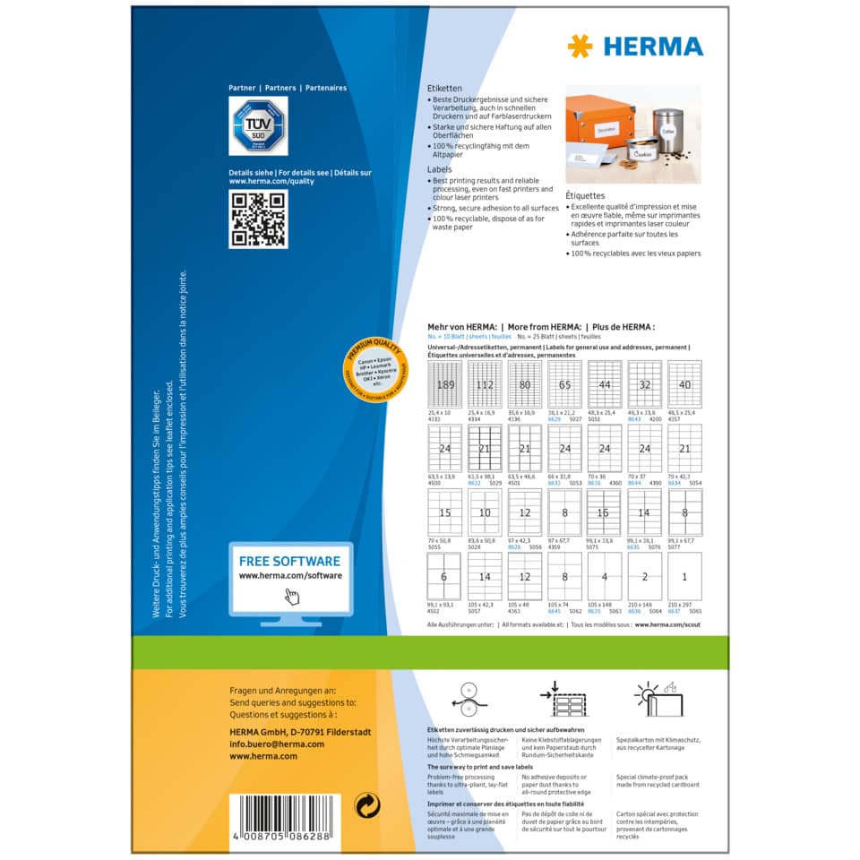 Etikettenpapier, Kopierpapier, Etiketten, Druckmaterial, Beschriftung