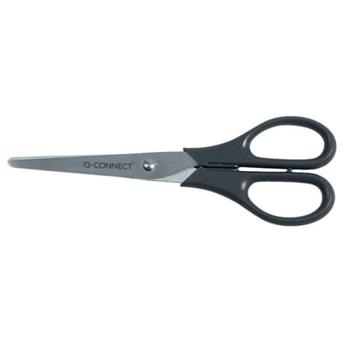 Schere, 17cm, rund, schwarz Q-CONNECT KF01228