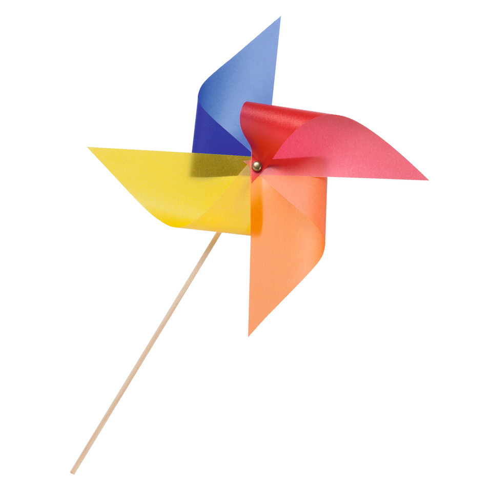 Windrad, Pinwheel, Bastelmaterial, Bunt, Holzstab