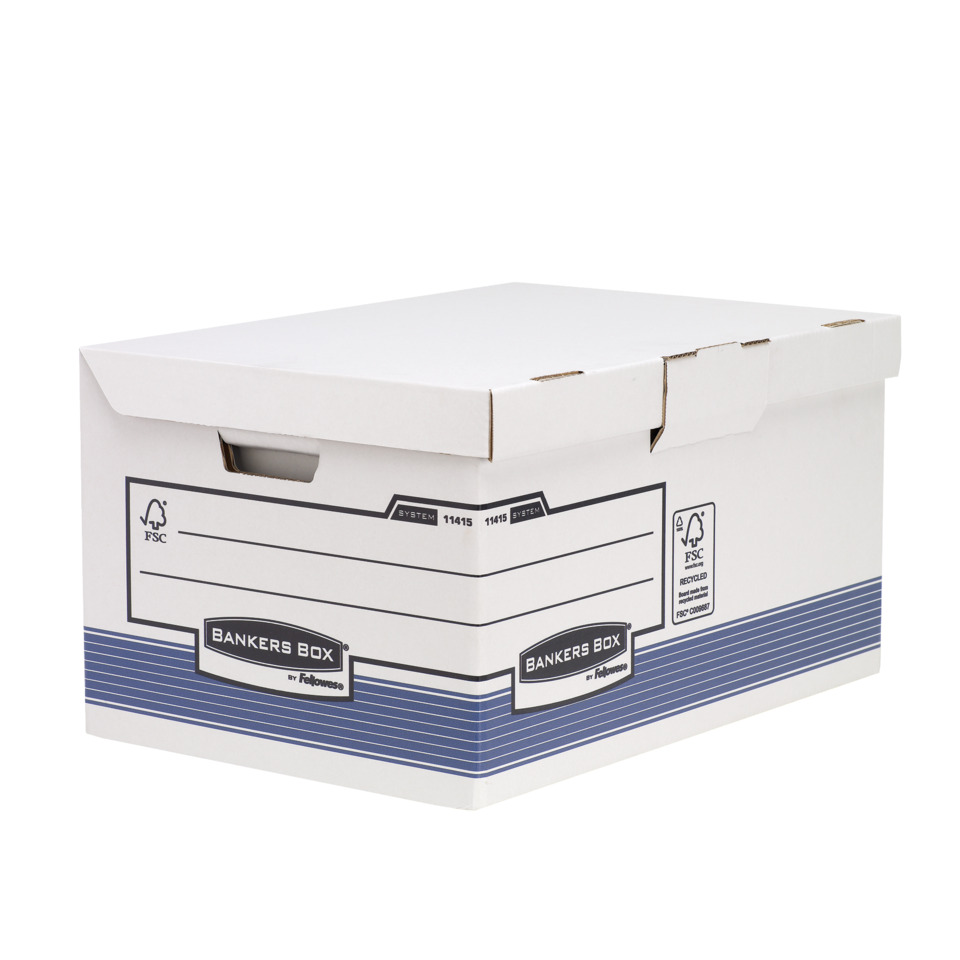 Box, Pappe, Aufbewahrungsbox, Bankers Box, weiße Box