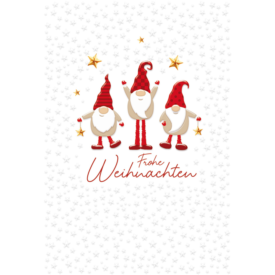 Weihnachten, Gnom, Wichtel, Rot, Sterne
