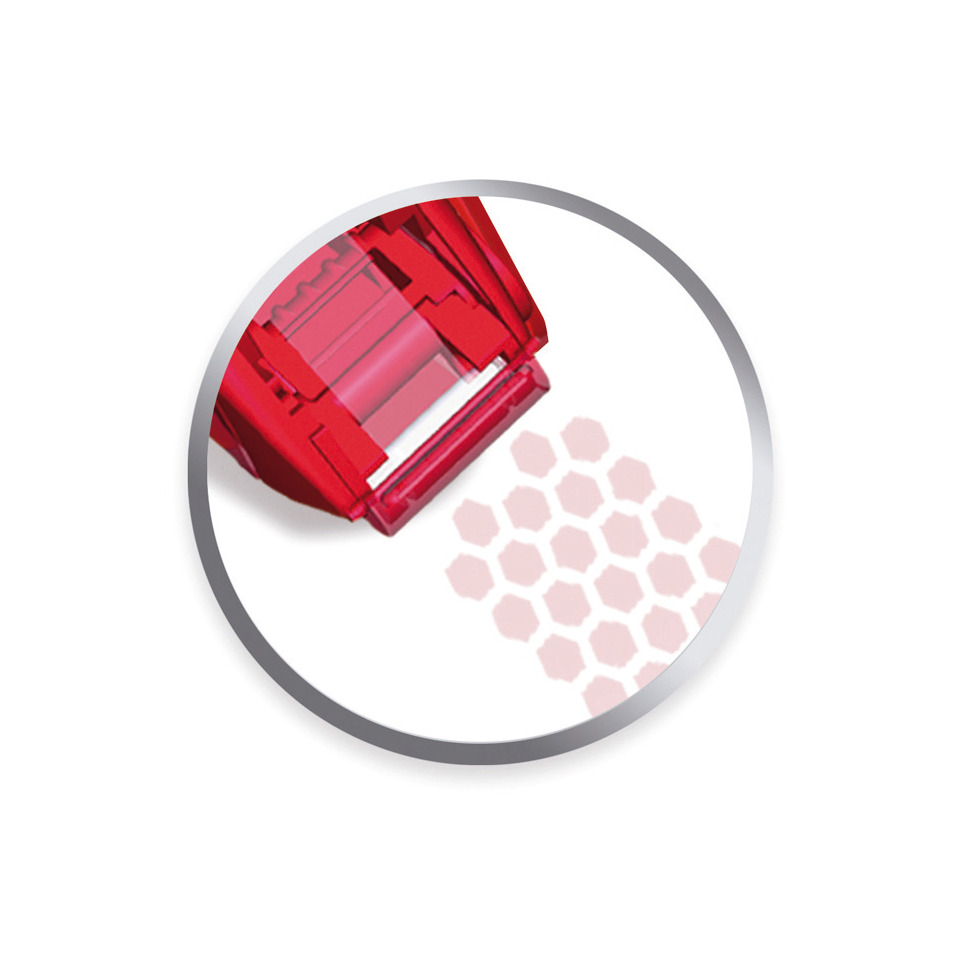 Klebebandspender, Rot, Schneidwerkzeug, Hexagon Muster, Zubehör