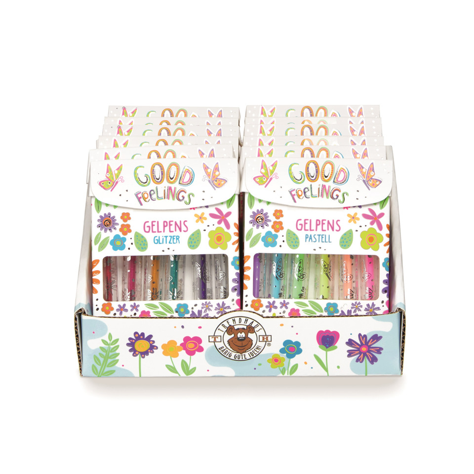 Mini-Gelstifte, 6 Stück, sortiert TRENDHAUS 964755