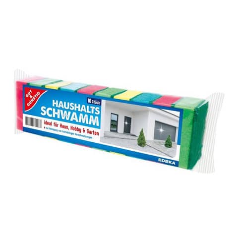 Haushaltsschwamm, 10 Stück, sortiert  1178920000