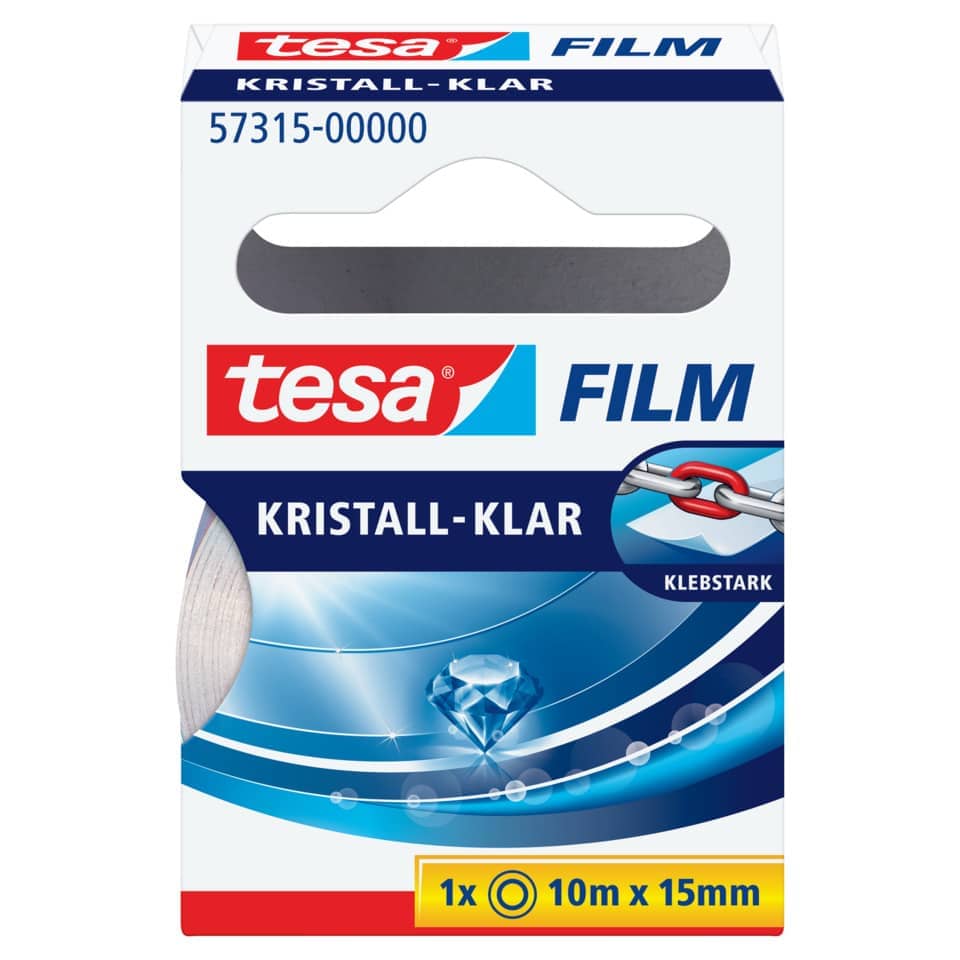 Klebeband, Filament, Kristall-Klar, 10 m, 10x15 mm