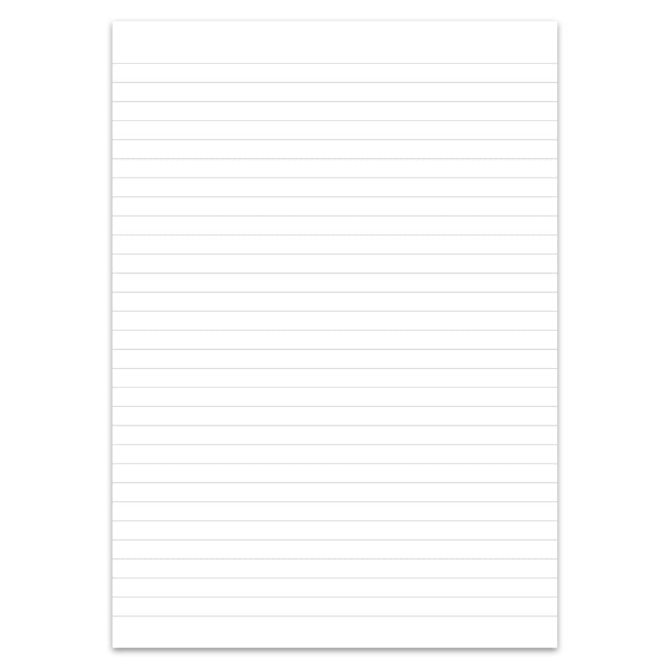 notebook, lined, paper, collated, white