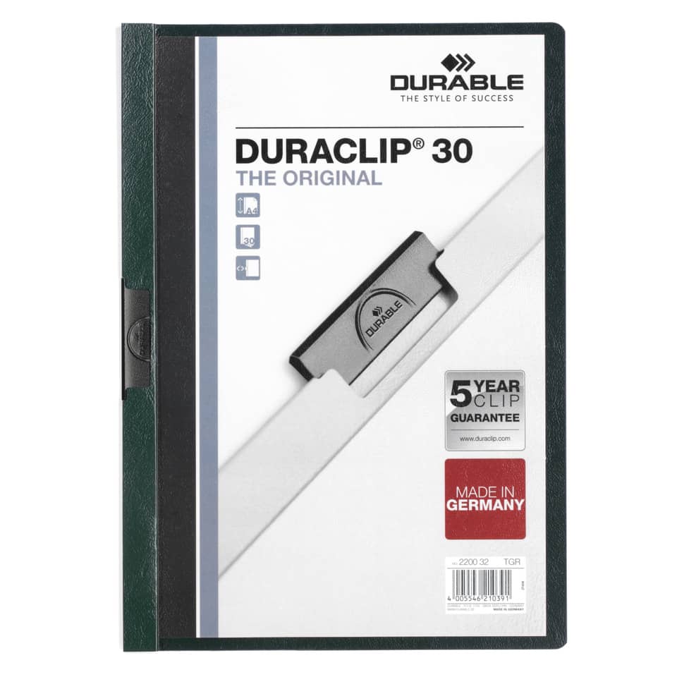 Duraclip 30, Ordner, A4, Klammern, Made in Germany