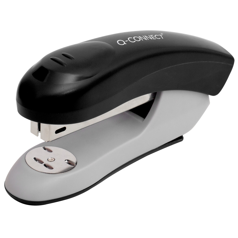 Büroklammer, Klemmmaschine, Stapler, Metallplatte, Schwarz/Silber