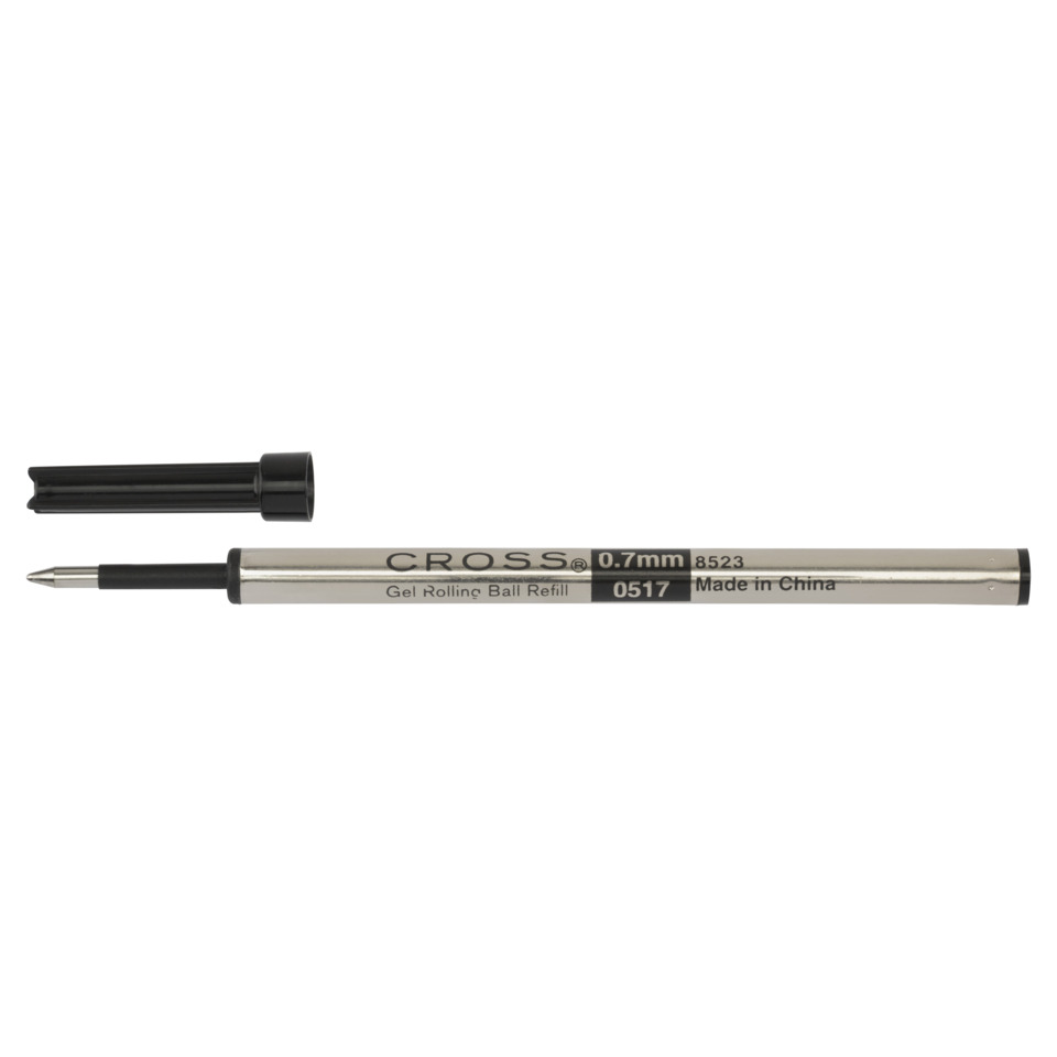 gel-roller, rollstift, 0.7mm, refill, schwarz