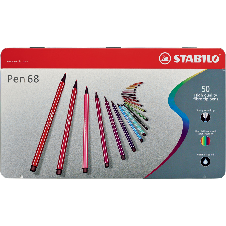 Pen 68, Kunststoffbleistifte, Bleistiftset, Farbige Bleistifte, 50 Stifte