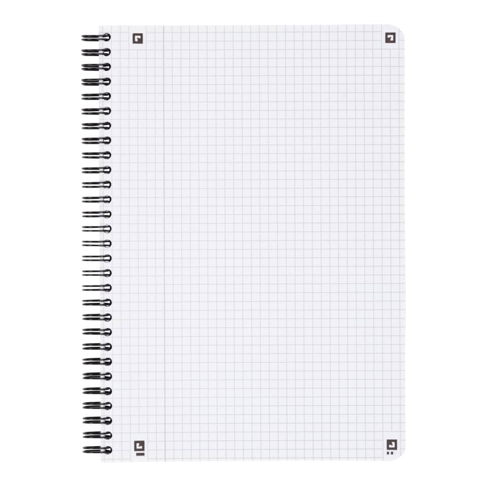 Notizbuch, Spirale, Graph-Papier, Gitterpapier, A5 Größe
