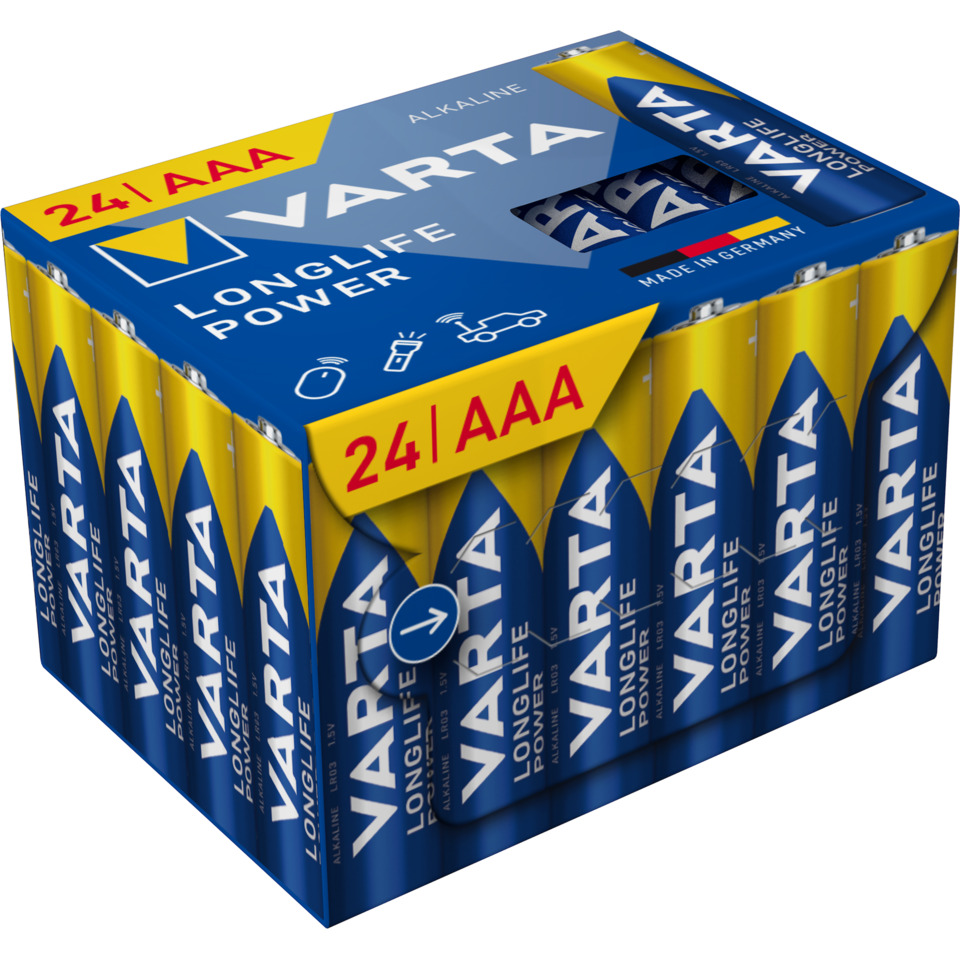 Batterie Longlife Power Cube Pack, LR03/AAA/Micro, 24 Stück VARTA 04903 121 134
