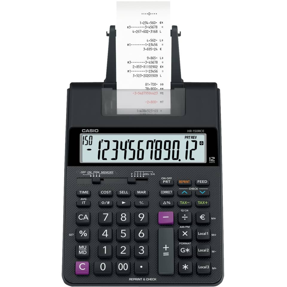 Taschenrechner, Finanzrechner, Printer, Portabel, Anzeige